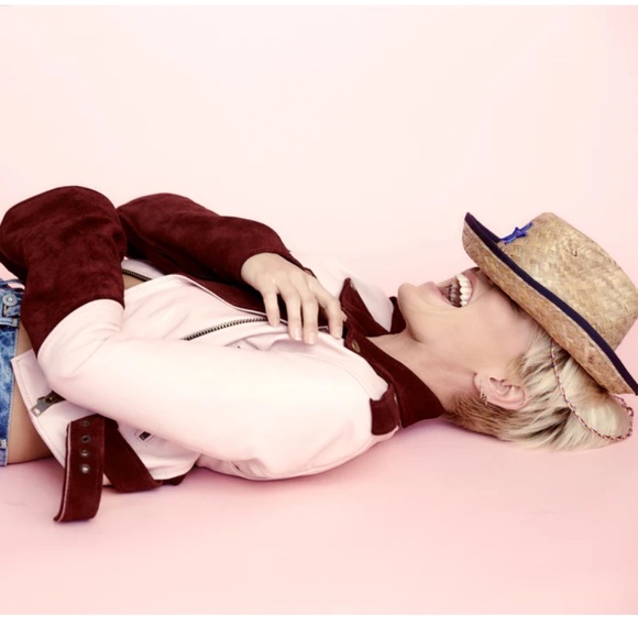 Understated Leather genuine suede leather moto jacket with bell sleeves - Picture 10 of 10